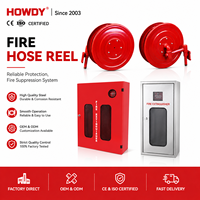 Matériel de lutte contre l'incendie HOWDY en acier durable ; Boîte de rangement pour dérouleur de tuyau d'incendie pour la vente en gros
