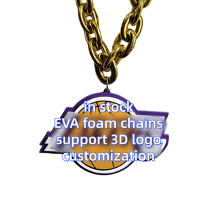 Collares de Moda al por Mayor con Logotipos de 32 Equipos Deportivos de EE. UU., Cadenas Grandes para Fanáticos, Collares de Espuma <span class=keywords><strong>EVA</strong></span> 3D, Joyería Hip Hop - Product Image 6