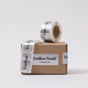 Etiqueta Adhesiva Transparente Impermeable con Logotipo de Marca Personalizada, Impresión de Etiquetas de Vinilo para Envasado de Alimentos - Product Image 4