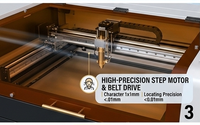 Nouveau 80W 100W CNC Laser Graveur CO2 Laser Gravure & Machine De Découpe pour Bois Pierre Papier et Cristal Prend En Charge LAS Format Graphique