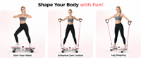 Appareil d'exercice portable et écologique en acier antidérapant pour le torsion de la taille avec corde de traction pour usage domestique, équipement de fitness pour femmes et hommes