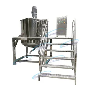 2018 stainless steel vacuum mixing tank, double jackets mixing tank with agitators