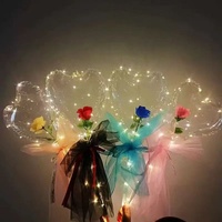 Ballons Bobo LED en forme de cœur pour la Saint-Valentin 2026, bouquet de ballons lumineux pour fête, ballons Bobo