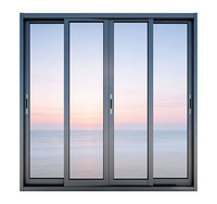 Ventanas Corredizas Modernas de Aleación de Aluminio con Rotura de Puente Térmico y Doble Acristalamiento para Cocina, Aislamiento Térmico