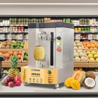Roestvrij staal kleine fruitenschilmachine Meloen Papaya Mango Kokosnoot Ananas Schilmachine Verstelbare schildikte