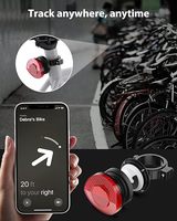 Feu arrière de vélo pour Apple AirTag, support antivol dissimulé, étanche, alimenté par batterie, réflecteur de tige de selle