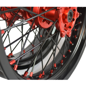 Rueda delantera y trasera de aleación de aluminio CNC para Honda, llanta <span class=keywords><strong>CRF</strong></span> 250 350 <span class=keywords><strong>450</strong></span> cc Supermtoto de 16 y 17 pulgadas - Product Image 6