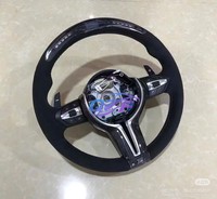 Volant de sport en cuir semi perforé blanc pour BMW F01 F11 F34 F35 F36 F30 F10 X5 F15 X6 F16 F02 F06 M3 M4 M5