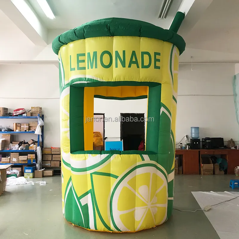 Free Shipping China Factory Inflatable Lemonade Stand Bar Booth for Advertising