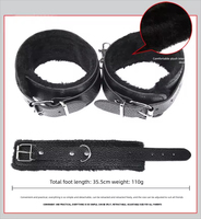 Kit de bondage SM de haute qualité pour adultes, 10 pièces, en PU, avec menottes pour les mains, les poignets et les chevilles, ensemble de contrainte, imperméable, jeu sexy, jouet sexuel
