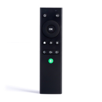 Télécommande vocale intelligente Bluetooth avec bouton micro vert - Contrôleur TV sans fil pour Android TV Box et projecteur