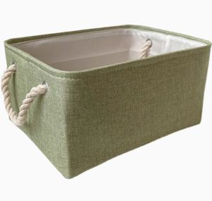 Organisateur de couches pliable pour bébé, panier de rangement en toile avec poignées - Product Image 4