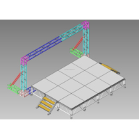 Estructura de DJ OEM ODM de Alta Resistencia a la Tracción, Estructura de Base de Gran Capacidad de Carga para Clubes, Bares, Eventos Móviles, Construcción de Escenarios para DJ