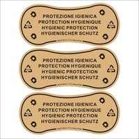 Protector Higiénico de Papel Kraft para Pruebas de Lencería y Trajes de Baño con Adhesivo Removible