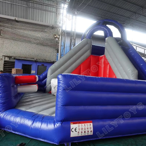 Lilytoys fiesta de carnaval al aire libre bolsa de acrobacias de salto soplado de aire juegos inflables de salto de acantilado con tobogán para niños, para eventos - Product Image 1