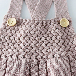 Combinaison en tricot pour bébé nouveau-né, mignonne, printemps-été, fabriquée par l'usine OEM, adaptée aux bébés - Product Image 3