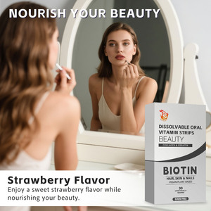 Tiras de Vitaminas Orales Disolubles con Colágeno, Folato y Biotina que Promueven la Salud de la Piel y la Regeneración Celular, Mejoran la Elasticidad de la Piel - Product Image 3