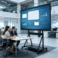 Tableau de conférence intelligent BOLAN 4K UHD, écran tactile interactif sans soudure, Intel Core I3/i5/i7 pour les réunions d'entreprise