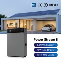 Sistema de Almacenamiento de Energía Híbrido Todo en Uno de 4kw con Batería de 8kwh LiFePO4, Respaldo Solar para el Hogar con Cargador MPPT