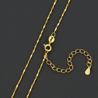 Chaîne clavicule en argent Sterling 925, collier en or 18K, tissé italien, chaîne à maillons, sac en PP/boîte à bijoux, pour hommes