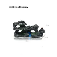 Ornements décoratifs pour aquarium, pièces de présentation de bonsaï, roche artificielle en résine, paysage aquatique simulé, rocaille miniature, poisson en boîte