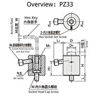 Tiges de Soutien Circulaires Élastiques pour Accessoires de Machines-Outils CNC – Amortissement des Vibrations et Anti-Corrosion en Acier Marque PH