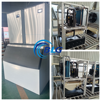 Machine à glaçons professionnelle BLG, grande capacité, production de glaçons de 3 cm, 5 cm, cubes volumineux, production quotidienne de 40 kg, 50 kg, 80 kg, 200 kg, 400 kg, pour hôtel, café