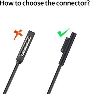 อะแดปเตอร์แล็ปท็อปคุณภาพสูง 102W/127W 15V 8A 5V 1.5A ใช้ได้กับ Microsoft Surface Pro 9 <span class=keywords><strong>8</strong></span> 7/6/5 พร้อมสาย DC - Product Image 5