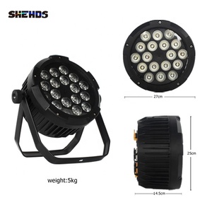 IP 65 Étanche 18x18w En Alliage D'aluminium LED Plat Par Éclairage 6 En 1 pour Stage DJ KTV DMX512 Mode De Contrôle - Product Image 5