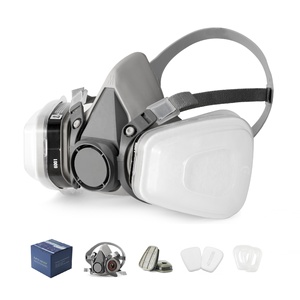 Masker <span class=keywords><strong>Gas</strong></span> pelindung Respirator 7 in 1, penutup setengah wajah 6200 untuk bahan kimia beton poles - Product Image 6