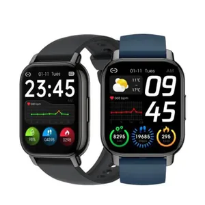 P66 <span class=keywords><strong>iPhone</strong></span> 15 <span class=keywords><strong>Pro</strong></span> <span class=keywords><strong>Max</strong></span> 14 <span class=keywords><strong>13</strong></span> 12 11 XR สมาร์ทวอทช์ สายพลาสติก สำหรับโทรออก ตรวจสุขภาพ ติดตามการออกกำลังกาย แบตเตอรี่ใช้งานได้ 7 วัน - Product Image 2