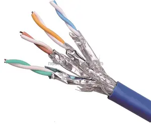 كابل شبكة محلية CAT7 كابل SFTP 23AWG النقي موصل نحاسي