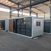 Maison capsule intelligente préfabriquée en panneaux sandwich, directement de l'usine - Maison Apple miniature écologique à énergie solaire