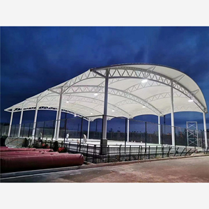 Techo de Membrana Impermeable de PVDF con Estructura de Acero para Pista de Pádel al Aire Libre, Refugio Deportivo - Product Image 4