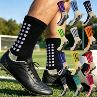 Chaussettes antidérapantes pour le football, chaussettes de sport pour hommes, chaussettes de football avec logo personnalisé, chaussettes de sport respirantes, vente en gros