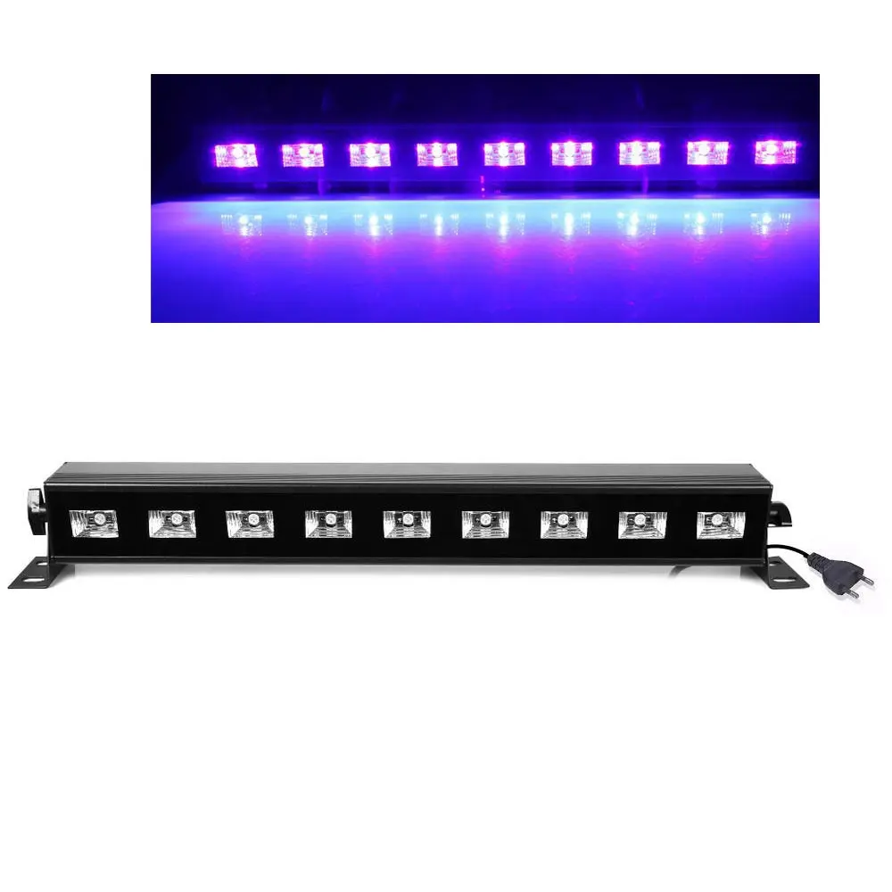 Purple LED Par Blacklight UV Disco DJ Light 9 LED Bar Washer Lamp for Party Club Wall