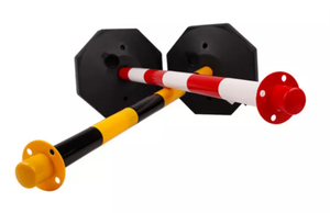 Poste delineador de barrera portátil de control de multitudes poste de cola barato de plástico - Product Image 5