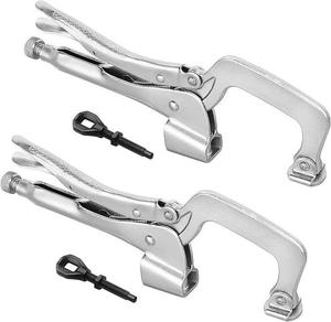 Fixation professionnelle pour <span class=keywords><strong>soudeur</strong></span> robuste - Pince <span class=keywords><strong>de</strong></span> <span class=keywords><strong>table</strong></span> <span class=keywords><strong>de</strong></span> travail réglable pour perceuse - Product Image 1