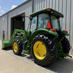 Tracteur à roues John Deere 3038E 70 CV 4x4 avec chargeur frontal et benne, utilitaire agricole, garantie moteur 5 ans - Product Image 1