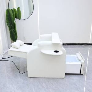 Sillón de Pedicura Moderno y Popular de Cuero Blanco para Salón de Belleza y Spa, Silla Eléctrica de Masaje de Pies, Adecuada para Masajes de Pies en Salones de Belleza - Product Image 2