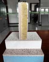 Panneau sandwich décoratif intégré en céramique moderne pour l'isolation et la décoration, idéal pour les systèmes de bardage des infrastructures publiques