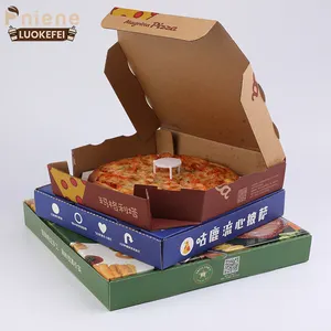 Çevre dostu özel pizza kutusu tasarımı çin tedarikçisi compostable pizza kutusu