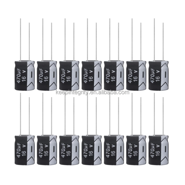 Lot of 10pcs 470uF 16V 8x12mm Aluminum Electrolytic Capacitors 470 UF MFD 16 Volt ICs