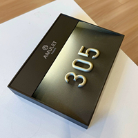 Plaque de numéro de chambre d'hôtel éclairée murale OEM, signalétique de porte rétroéclairée par LED, numéro personnalisé sur mesure