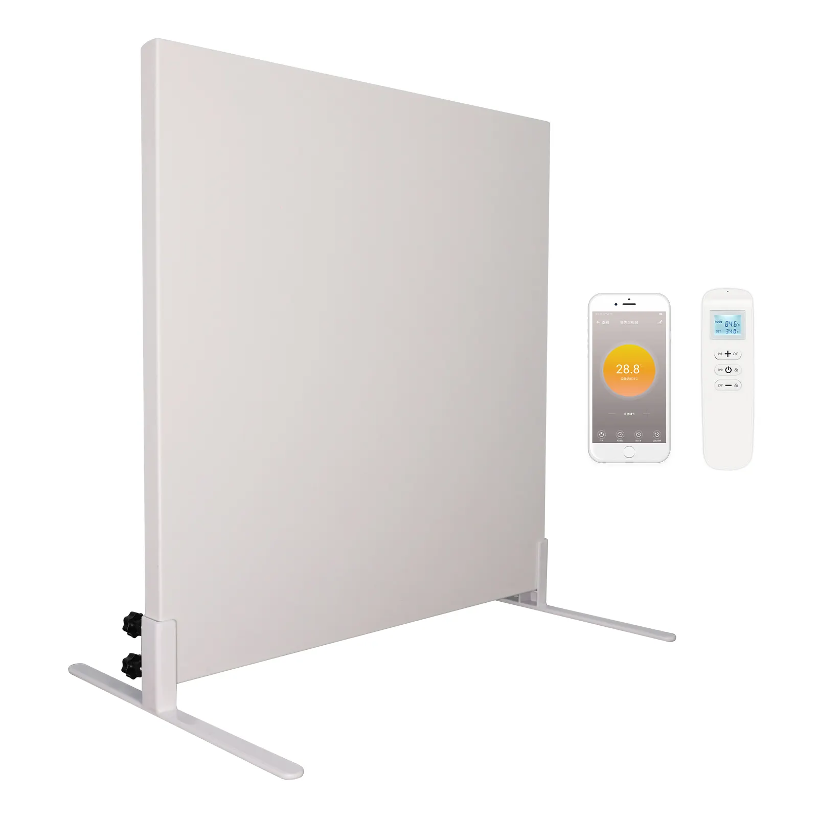 Anti calefator de sala ereto livre do painel de aquecimento 350W 700W do quadro com termostato incorporado de WIFI