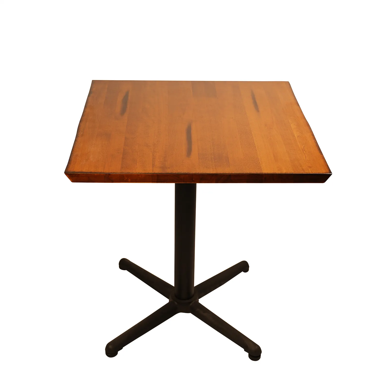 Mesa de café con borde de madera de haya maciza, mesa pegada, mesa de Bar, restaurante