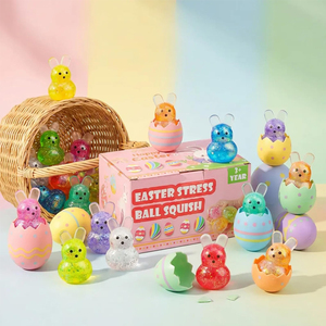 TPR <b>Squeeze</b> Easter Basket Stuffers Bunny Stress <b>Balls</b> Kids Easter Toys Stress Relief Hands <b>Balls</b> Party Favors Gifts - Product Image 4