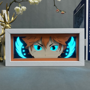 162 Styles <span class=keywords><strong>Death</strong></span> <span class=keywords><strong>Note</strong></span> L Kira Lampe 3D en papier découpé Dragon Ball Goku Boîte à lumière LED Anime Série Cosplay Extérieur Artisanat - Product Image 3
