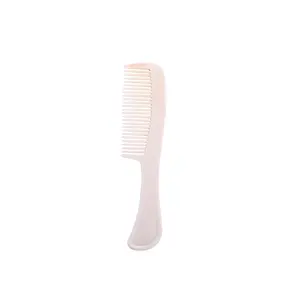 Hot selling custom logo plastic home hotel use disposable hair brushing combs with handle