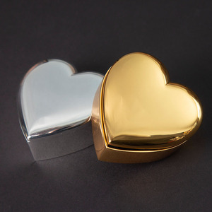 Nouvelle boîte à bijoux en métal en forme de cœur, style américain, modèle C31, pour bagues et rangement de décoration intérieure, vente en gros - Product Image 1